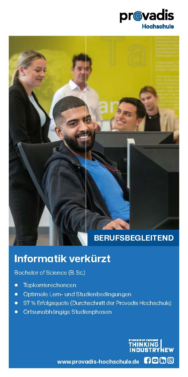 Bachelor Informatik verkürzt berufsbegleitend Factsheet Bachelor Informatik verkürzt berufsbegleitend