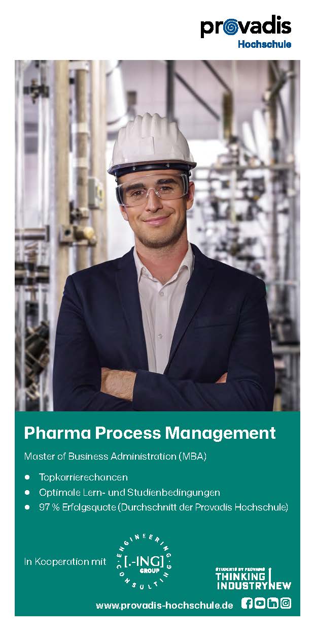 Factsheet Pharma Process Management (MBA) Factsheet Pharma Process Management (MBA)